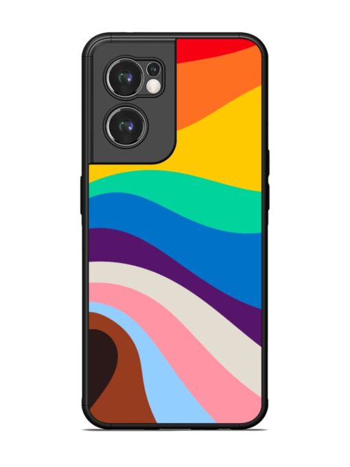 Minimal Pride Art Glossy Metal Phone Cover for Oneplus Nord Ce 2 (5G) Zapvi