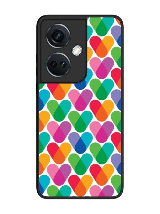 Overlapping Colors Colorful Glossy Metal TPU Phone Cover for Oneplus Nord Ce 3 (5G) Zapvi