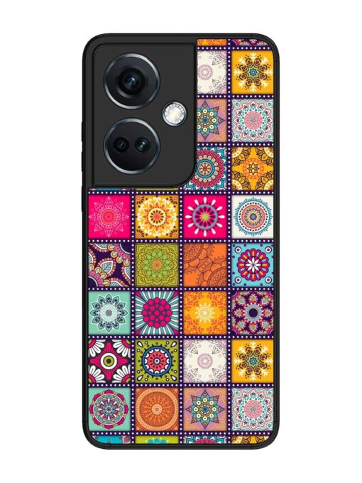 Seamless Pattern Vintage Glossy Metal Phone Cover for Oneplus Nord Ce 3 (5G) Zapvi