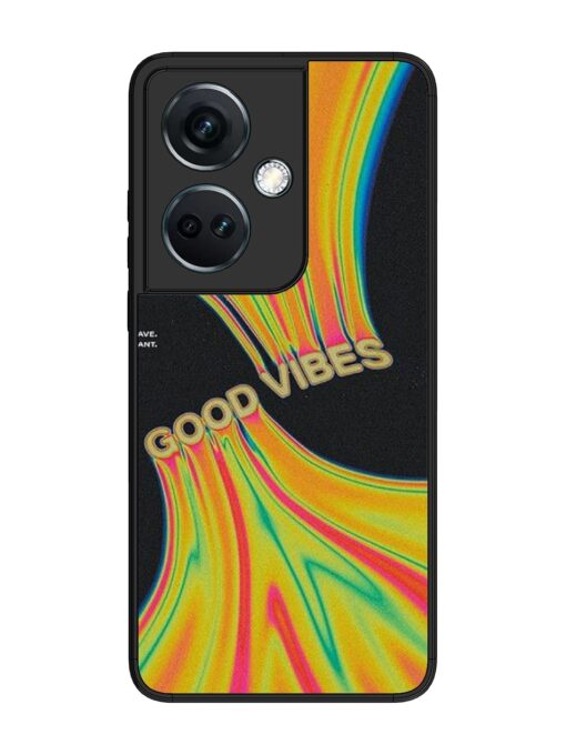 Good Vibes Glossy Metal Phone Cover for Oneplus Nord Ce 3 (5G) Zapvi