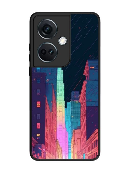 Minimal City Art Glossy Metal Phone Cover for Oneplus Nord Ce 3 (5G) Zapvi