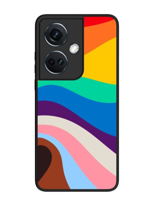 Minimal Pride Art Glossy Metal Phone Cover for Oneplus Nord Ce 3 (5G) Zapvi