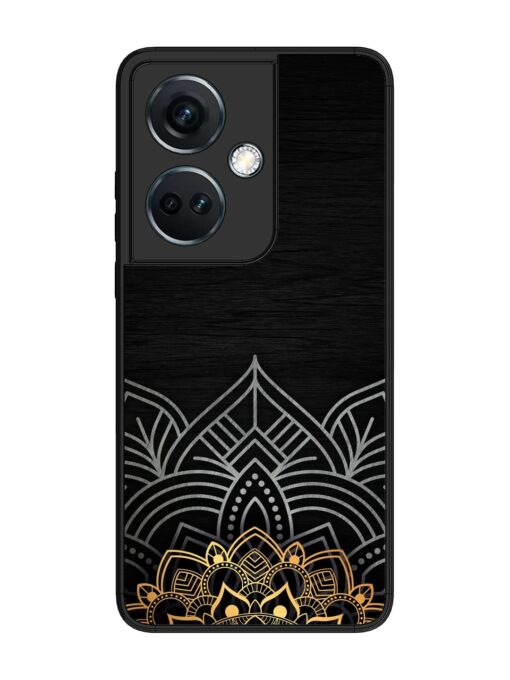 Decorative Golden Pattern Glossy Metal Phone Cover for Oneplus Nord Ce 3 (5G) Zapvi