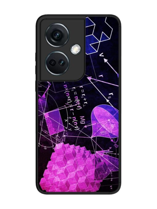 Math Physics Formula Art Glossy Metal Phone Cover for Oneplus Nord Ce 3 (5G) Zapvi