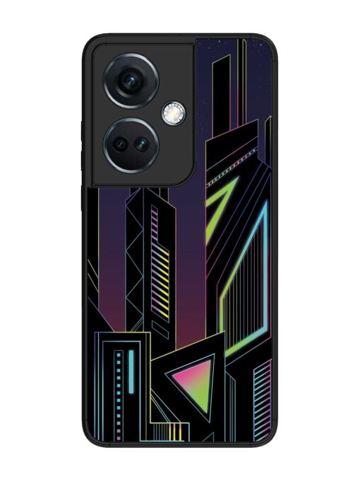 Neon Dreamscape Glossy Metal Phone Cover for Oneplus Nord Ce 3 (5G) Zapvi