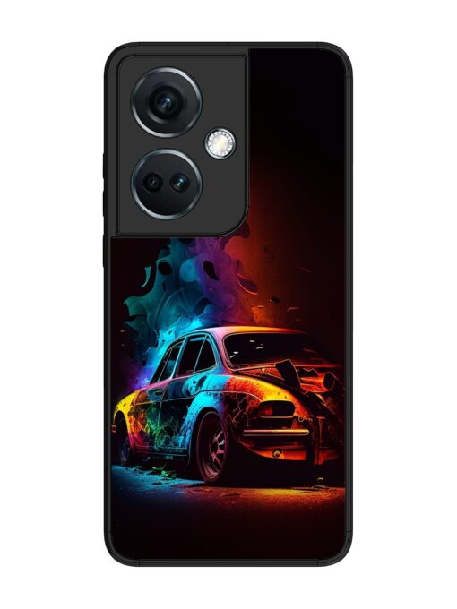 High Classic Car Art Glossy Metal Phone Cover for Oneplus Nord Ce 3 (5G) Zapvi