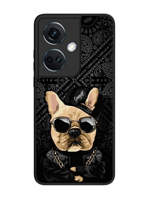 Gangsta Cool Sunmetales Dog Glossy Metal Phone Cover for Oneplus Nord Ce 3 (5G) Zapvi