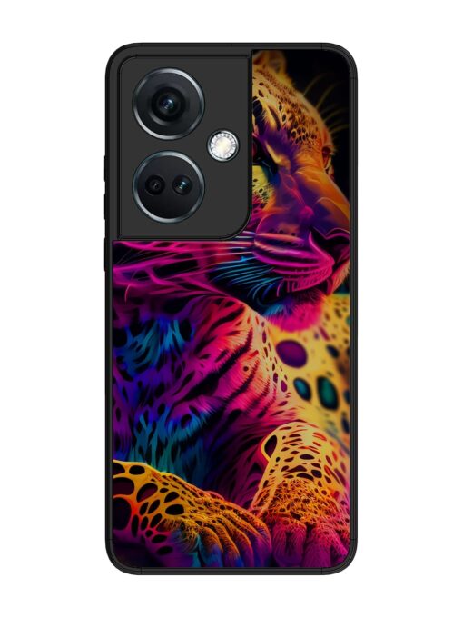 Leopard Art Glossy Metal Phone Cover for Oneplus Nord Ce 3 (5G) Zapvi