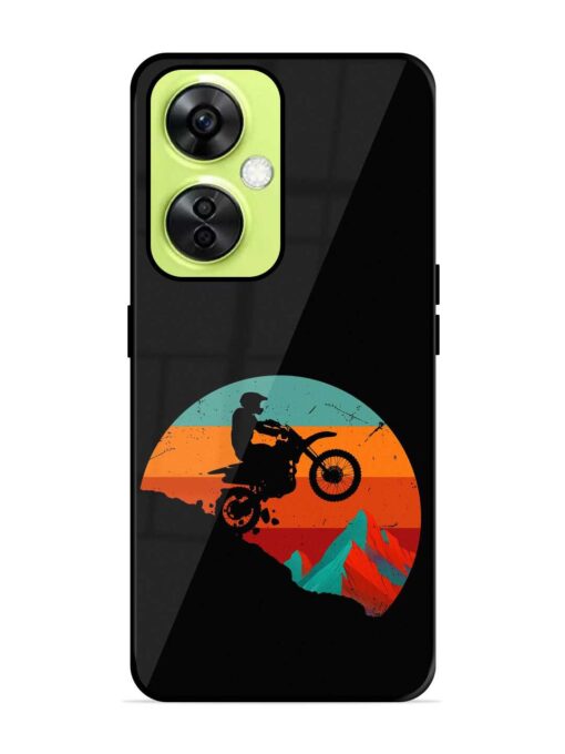 Mountain Bike Glossy Metal Phone Cover for Oneplus Nord Ce 3 Lite (5G) Zapvi