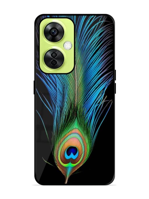 Peacock Feather Glossy Metal TPU Phone Cover for Oneplus Nord Ce 3 Lite (5G) Zapvi