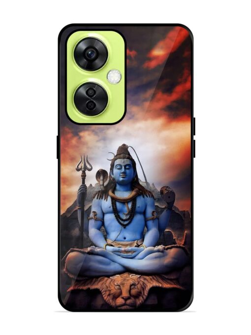 Jai Jai Shiv Glossy Metal Phone Cover for Oneplus Nord Ce 3 Lite (5G) Zapvi