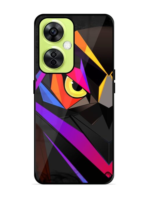 Wpap Owl Glossy Metal Phone Cover for Oneplus Nord Ce 3 Lite (5G) Zapvi