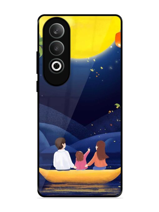 Happy Family And Beautiful View Glossy Metal Phone Cover for Oneplus Nord Ce 4 (5G) Zapvi