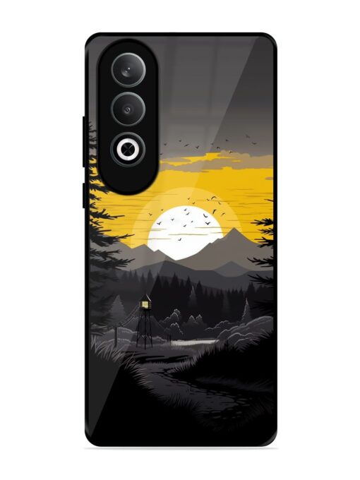 Sunset Vector Glossy Metal Phone Cover for Oneplus Nord Ce 4 (5G) Zapvi