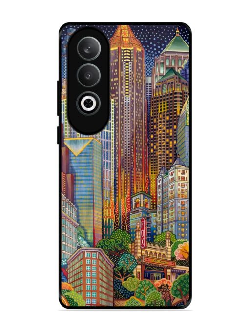 Cityscapes Art Glossy Metal Phone Cover for Oneplus Nord Ce 4 (5G) Zapvi