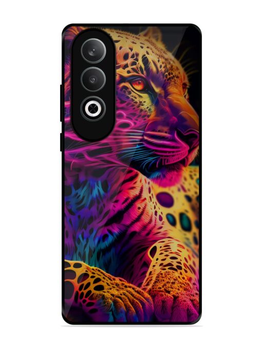 Leopard Art Glossy Metal Phone Cover for Oneplus Nord Ce 4 (5G) Zapvi