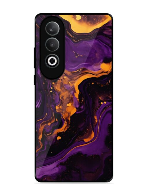 Painting Of A Purple Glossy Metal Phone Cover for Oneplus Nord Ce 4 (5G) Zapvi