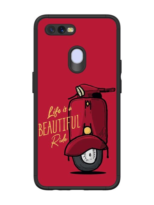 Life Is Beautiful Rides Glossy Metal Phone Cover for Oppo A12 Zapvi