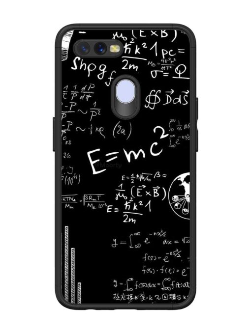 E=Mc2 Mass?Energy Equivalence Glossy Metal Phone Cover for Oppo A12 Zapvi