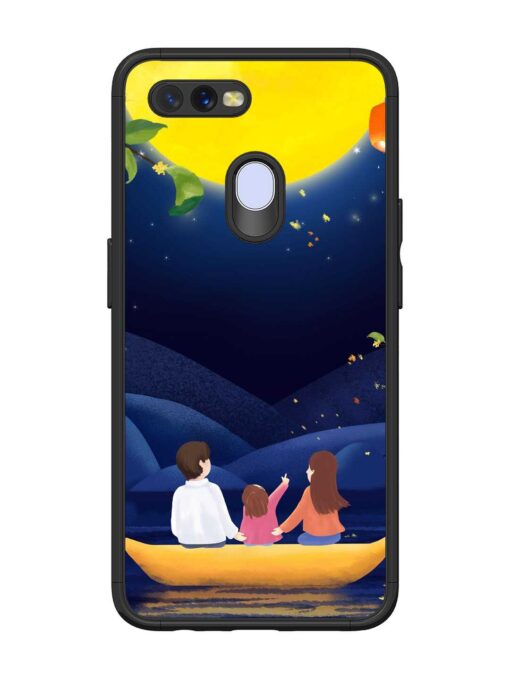 Happy Family And Beautiful View Glossy Metal Phone Cover for Oppo A12 Zapvi