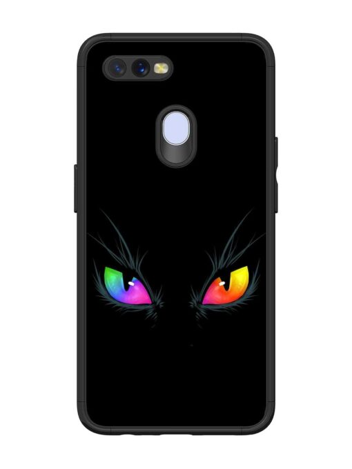 Cat Eyes Glossy Metal Phone Cover for Oppo A12 Zapvi