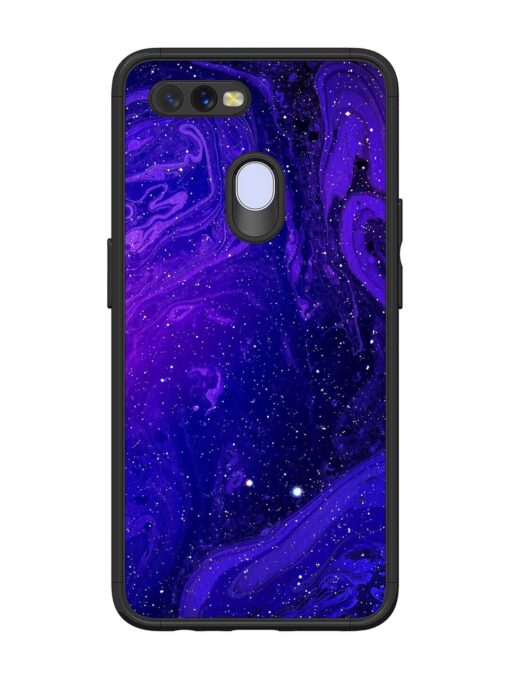 Galaxy Acrylic Abstract Art Glossy Metal Phone Cover for Oppo A12 Zapvi