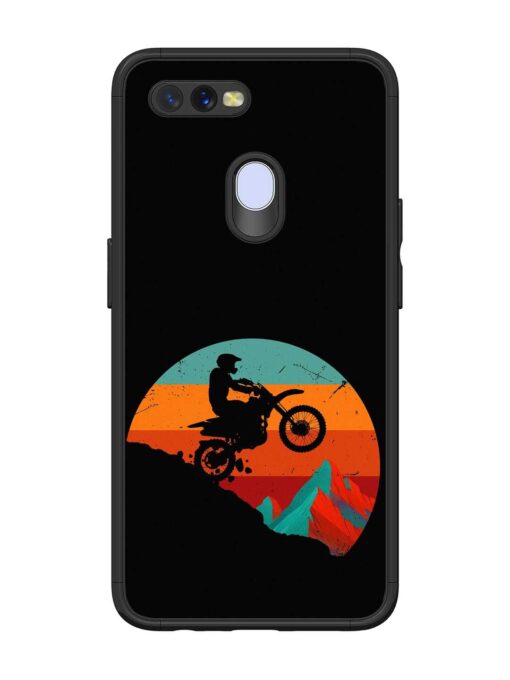 Mountain Bike Glossy Metal Phone Cover for Oppo A12 Zapvi