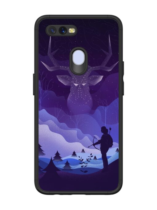 Deer Forest River Glossy Metal Phone Cover for Oppo A12 Zapvi