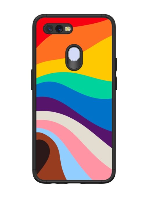 Minimal Pride Art Glossy Metal Phone Cover for Oppo A12 Zapvi