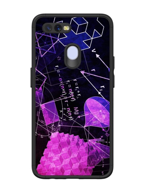 Math Physics Formula Art Glossy Metal Phone Cover for Oppo A12 Zapvi