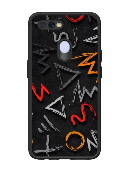 Grungy Graffiti Glossy Metal Phone Cover for Oppo A12 Zapvi