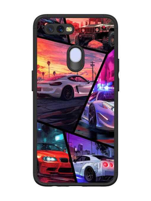 Ride In Pixels Glossy Metal Phone Cover for Oppo A12 Zapvi