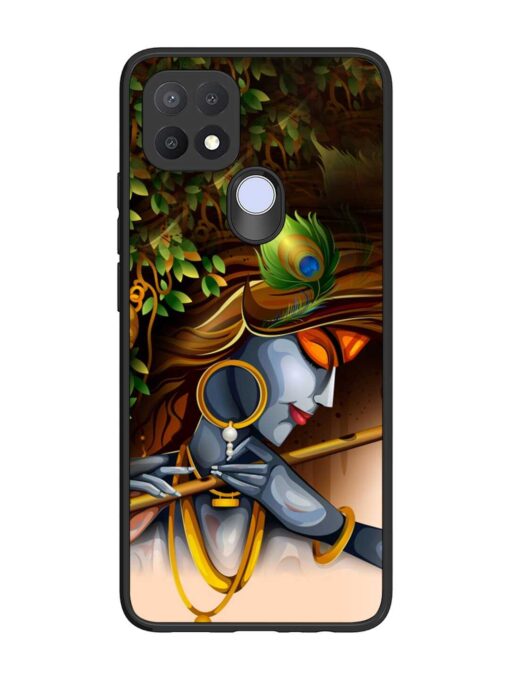 Krishna Glossy Metal Phone Cover for Oppo A15S Zapvi