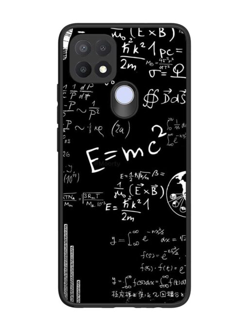 E=Mc2 Mass?Energy Equivalence Glossy Metal Phone Cover for Oppo A15S Zapvi