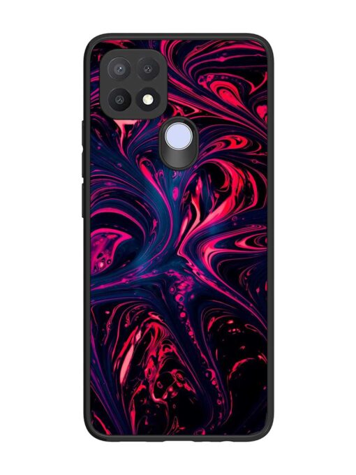 Abstract Background Glossy Metal Phone Cover for Oppo A15S Zapvi