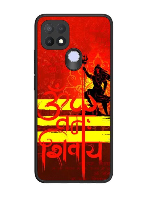 Illustration Lord Shiva Glossy Metal TPU Phone Cover for Oppo A15S Zapvi