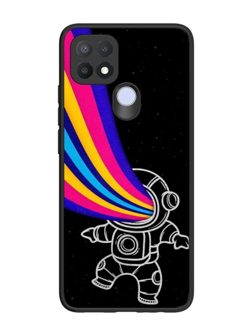 Astronaut Glossy Metal TPU Phone Cover for Oppo A15S Zapvi