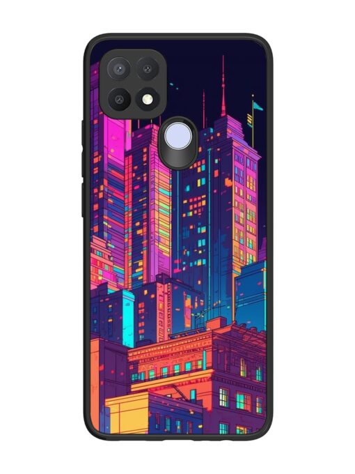 City View Glossy Metal Phone Cover for Oppo A15S Zapvi