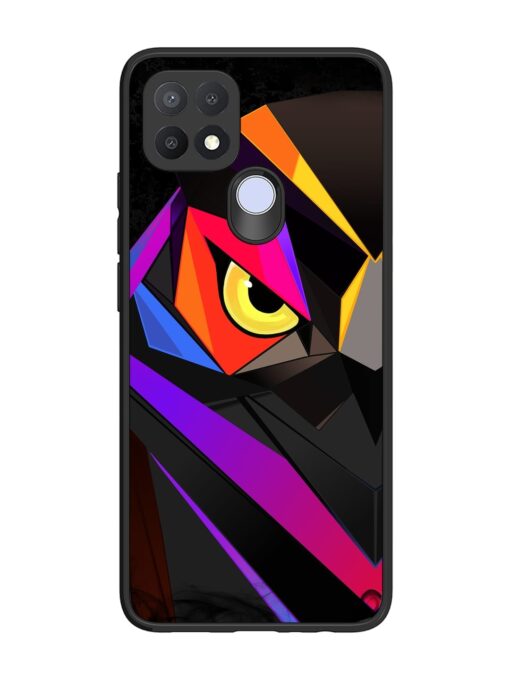 Wpap Owl Glossy Metal Phone Cover for Oppo A15S Zapvi