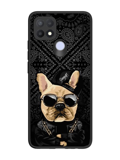 Gangsta Cool Sunmetales Dog Glossy Metal Phone Cover for Oppo A15S Zapvi