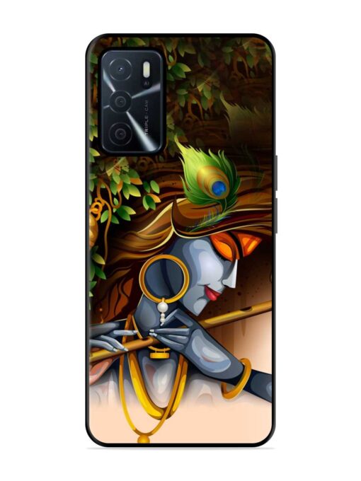 Krishna Glossy Metal Phone Cover for Oppo A16 Zapvi