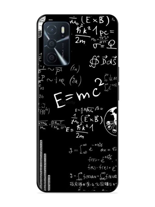 E=Mc2 Mass?Energy Equivalence Glossy Metal Phone Cover for Oppo A16 Zapvi