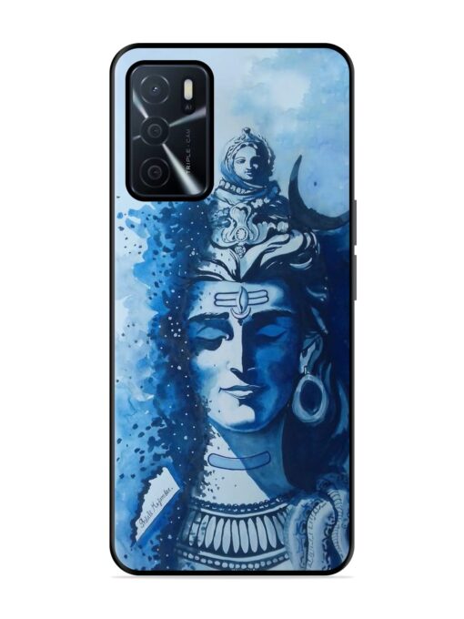 Shiv Art Glossy Metal Phone Cover for Oppo A16 Zapvi