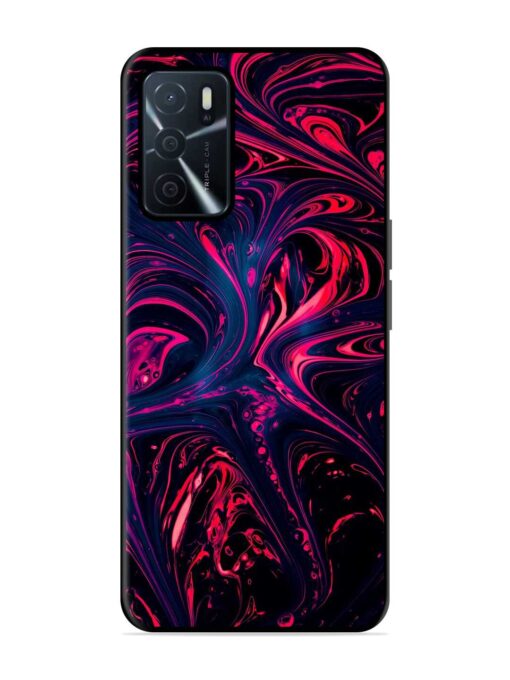 Abstract Background Glossy Metal Phone Cover for Oppo A16 Zapvi