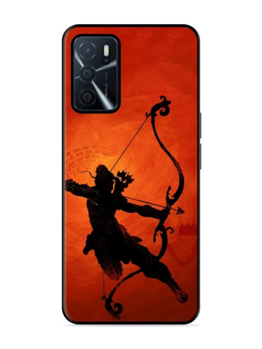 Illustration Lord Rama Glossy Metal Phone Cover for Oppo A16 Zapvi