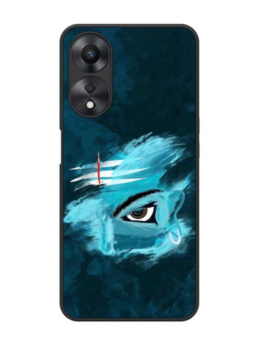 Lord Shiva Glossy Metal Phone Cover for Oppo A58 Zapvi