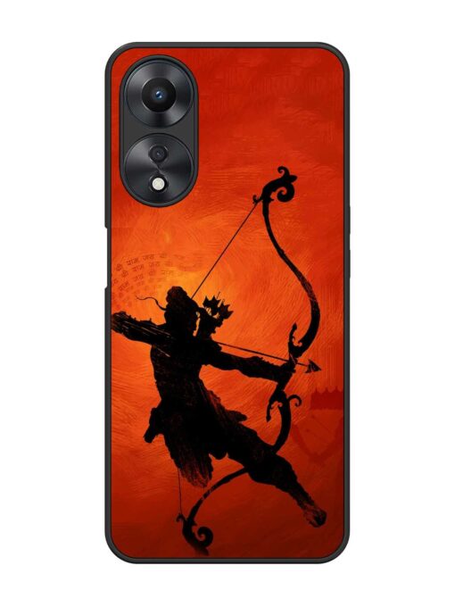 Illustration Lord Rama Glossy Metal Phone Cover for Oppo A58 Zapvi