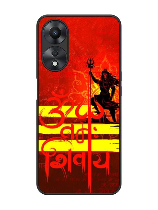 Illustration Lord Shiva Glossy Metal TPU Phone Cover for Oppo A58 Zapvi