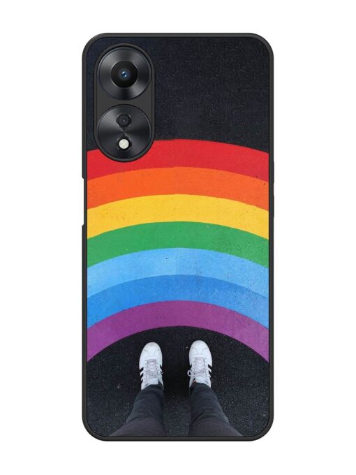 Legs Rainbow Glossy Metal TPU Phone Cover for Oppo A58 Zapvi