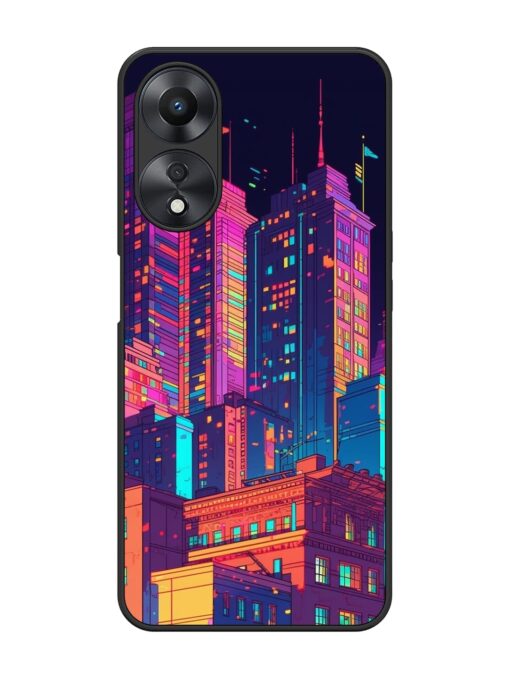 City View Glossy Metal Phone Cover for Oppo A58 Zapvi